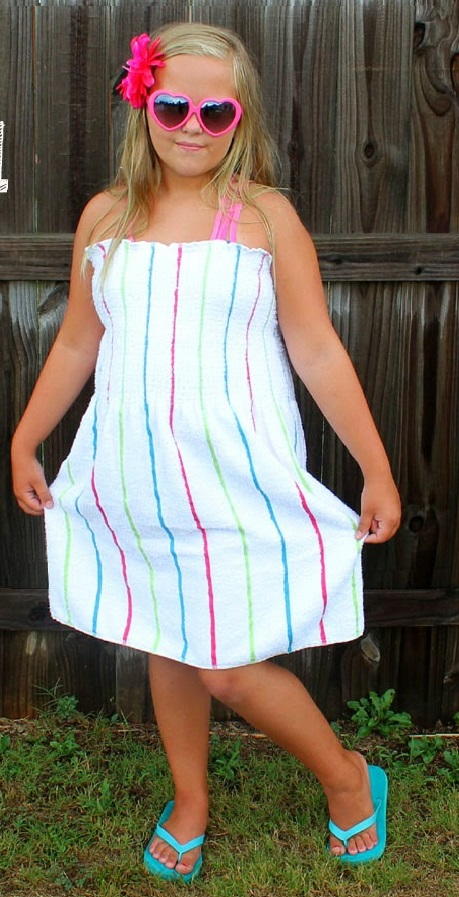Beach Towel Dress Tutorial | AllFreeSewing.com Beach Towel Dress Tutorial | AllFreeSewing.com