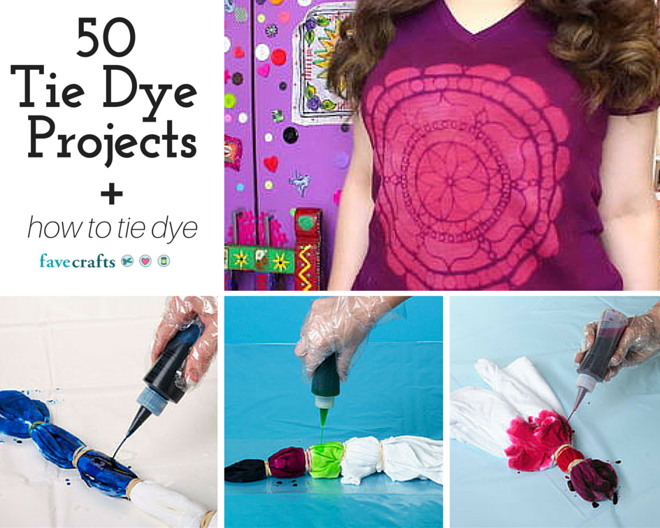 50 Tie Dye Craft Projects and How to Tie Dye | FaveCrafts.com