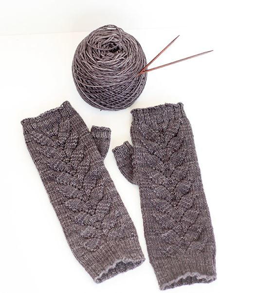 Slate Gray Fingerless Gloves