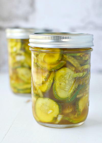 Lower Sugar Bread and Butter Refrigerator Pickles