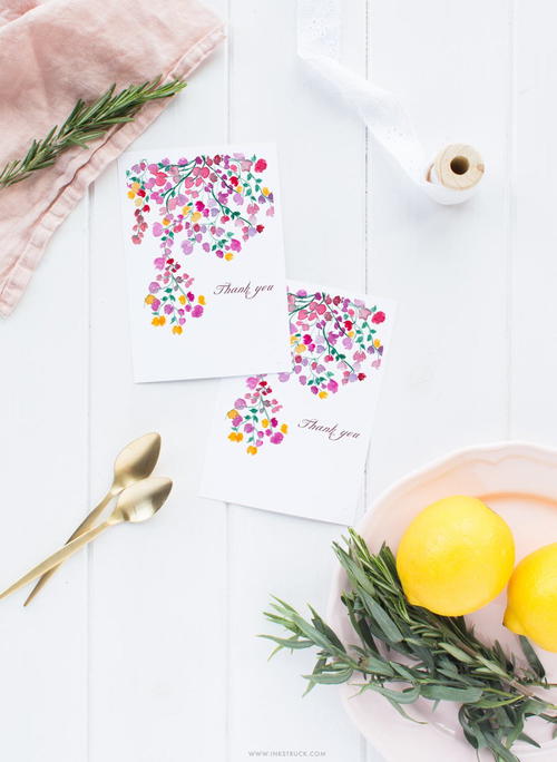 Floral Free Watercolor Printable