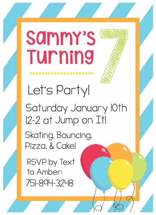 Free Birthday Invitation Templates