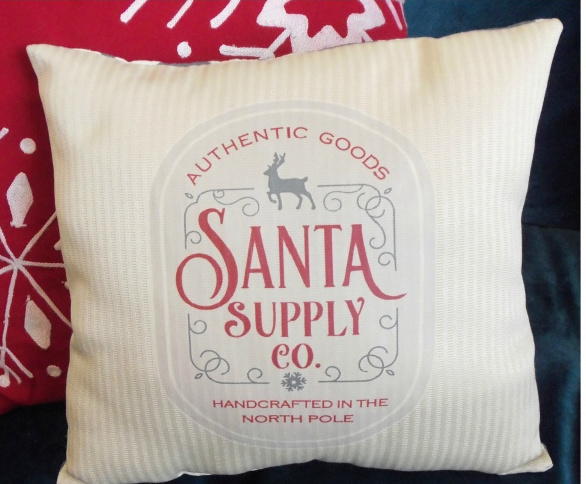 Vintage Santa DIY Pillow