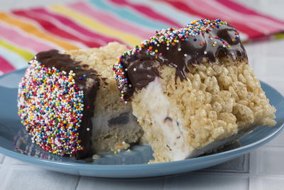 Krispy Ice Cream Sandwiches