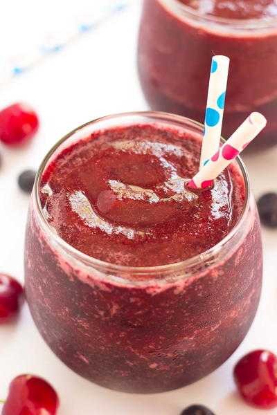 Berry Cherry Wine Slushies