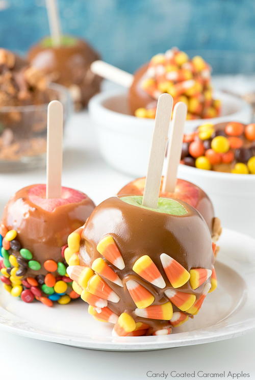 Candy-Coated Caramel Apples