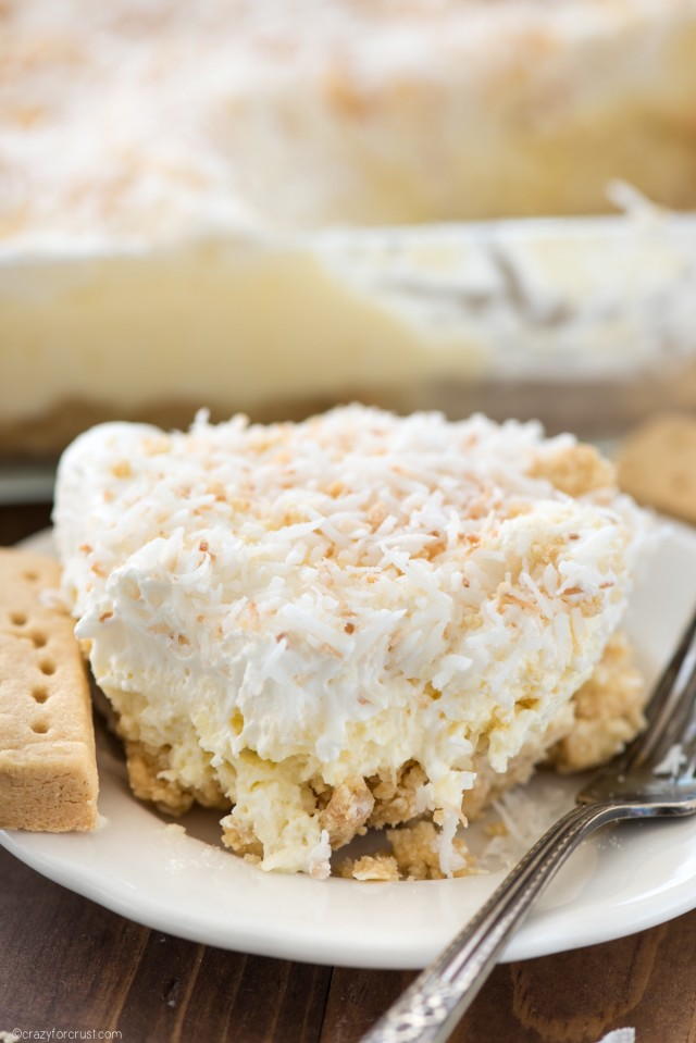 No-Bake Coconut Cheesecake Recipe | TheBestDessertRecipes.com