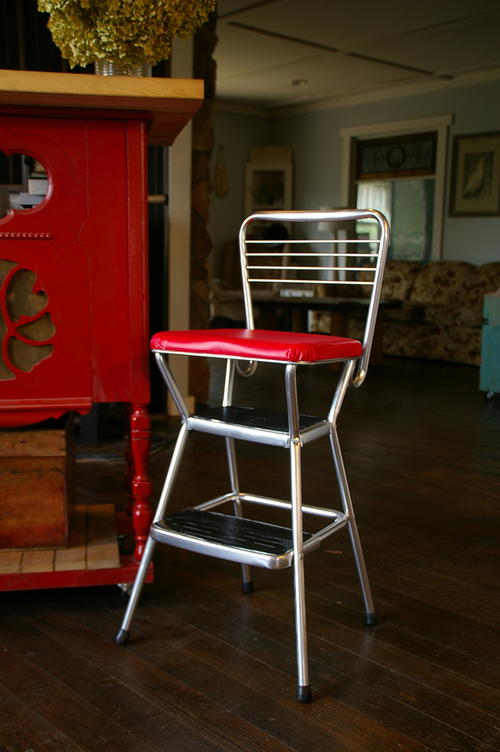 Red Hot Step Stool Makeover