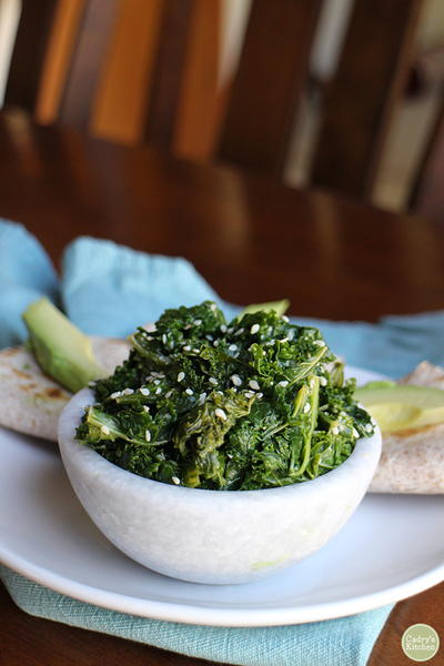 Nutty Sesame Kale