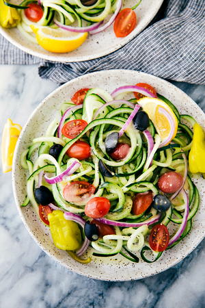 Copycat Olive Garden Cucumber Salad Recipe Allfreecopycatrecipes Com