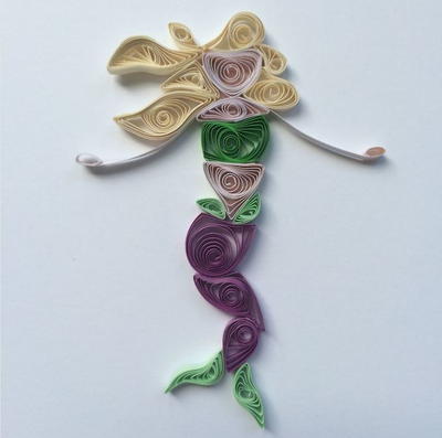 Mermaid Paper Quilling Design