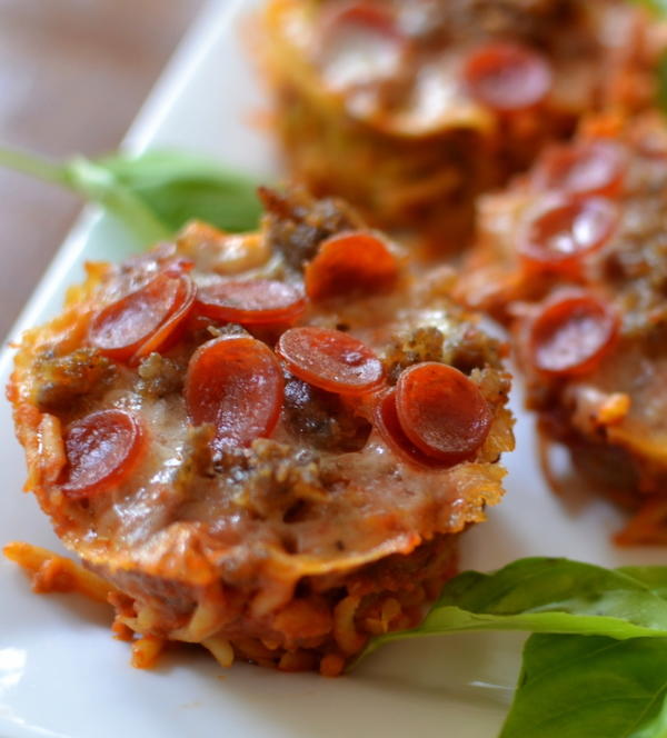 Baked Meaty Spaghetti Mini Pies