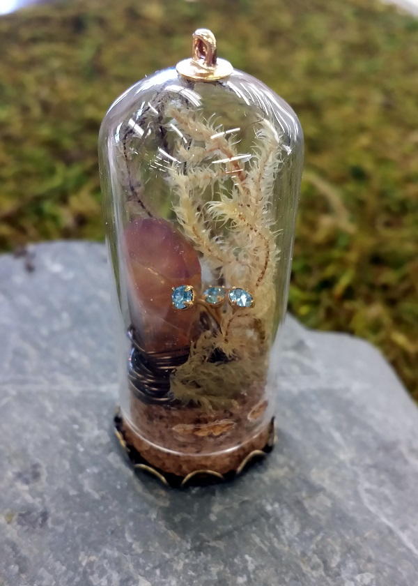 Fairy Garden Terrarium DIY Necklace | AllFreeJewelryMaking.com