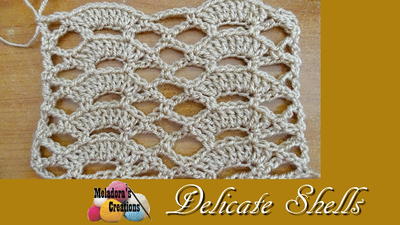 Delicate Shells Crochet Stitch