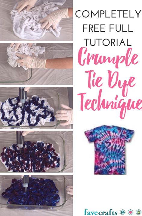 How to Crumple Tie Dye Technique - Sarah Maker