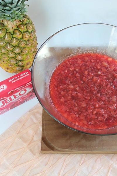 Grandma's Cherry Coke Jell-O Salad