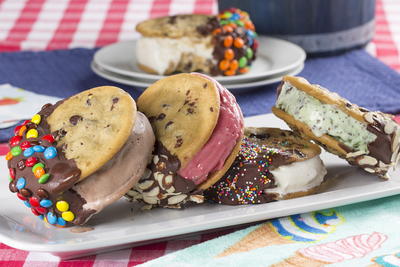 Chocolate Dipped Ice Cream Sandwiches