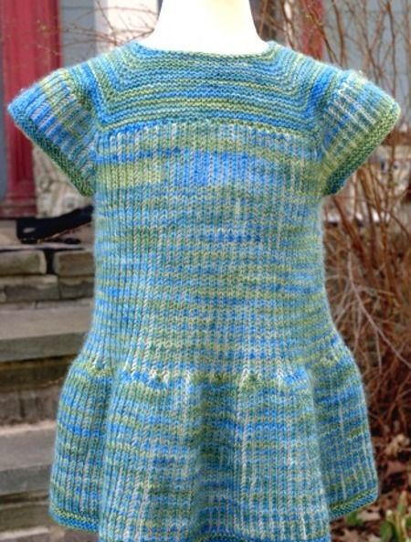 Springtime Brioche Baby Dress Allfreeknitting Com Springtime Brioche Baby Dress Allfreeknitting Com