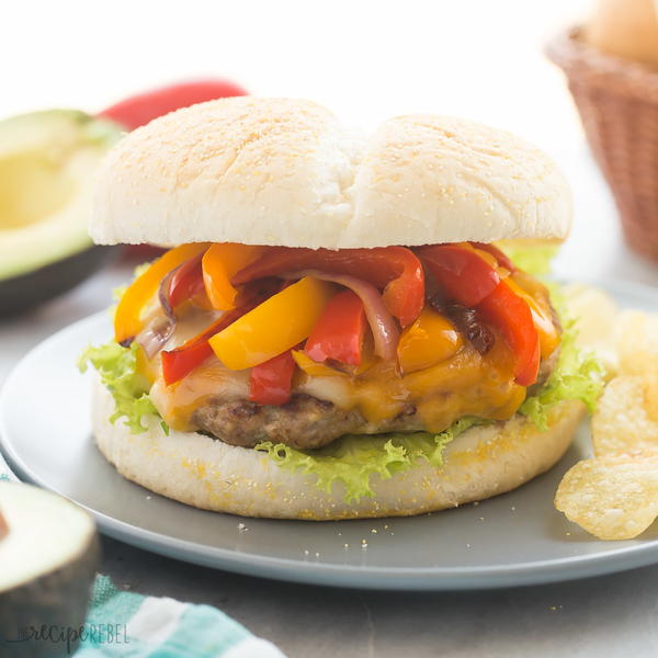 Fajita Turkey Burgers