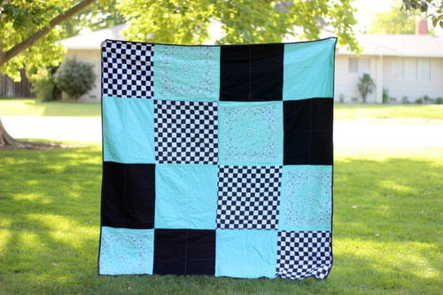 Bandanna Picnic Quilt Tutorial