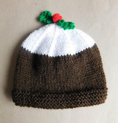 Christmas Pudding Baby Hat Allfreeknitting Com