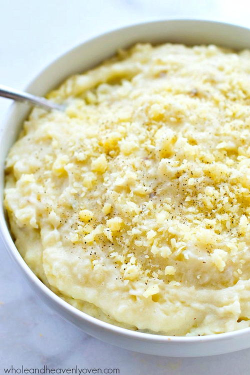 Slow Cooker Cheesy Mashed Potatoes