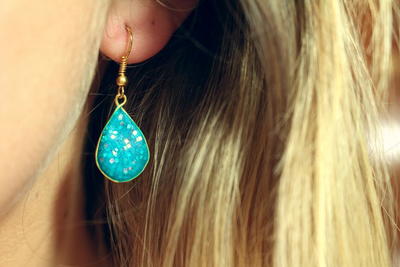 Sparkling Water Clay Earrings