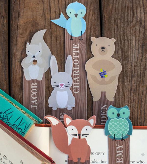 Printable Woodland Creature Bookmarks