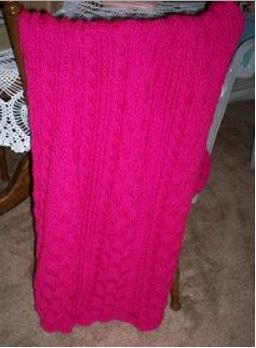 Hot Pink Shawl Pattern