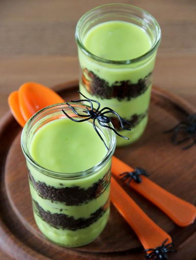 Halloween Goblin Goo Parfaits