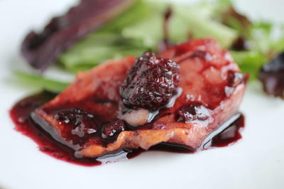 Blackberry Red Wine Glazed Salmon