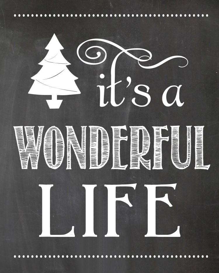 Wonderful Christmas Chalkboard Printable | FaveCrafts.com