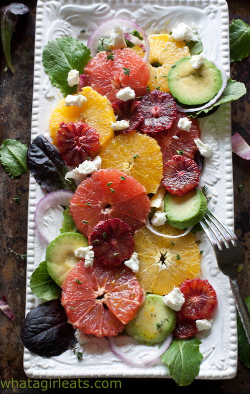 Citrus Salad with Orange Dijon Vinaigrette