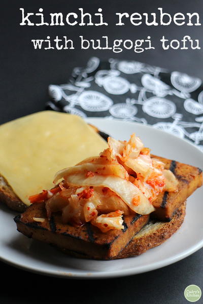 Kimchi Reuben with Bulgogi Tofu