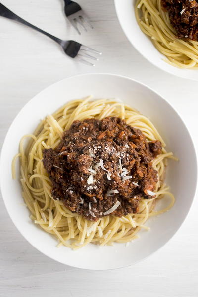 Italian Sausage Bolognese with Red Wine