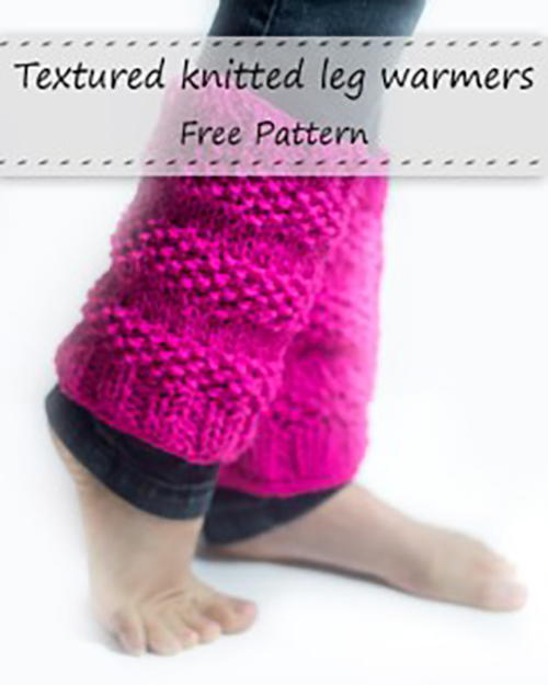 Textured Knitted Leg Warmers