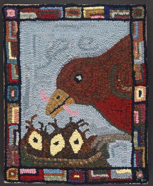 The Early Hooker Gets the Worm - Rug Hooking Workshop