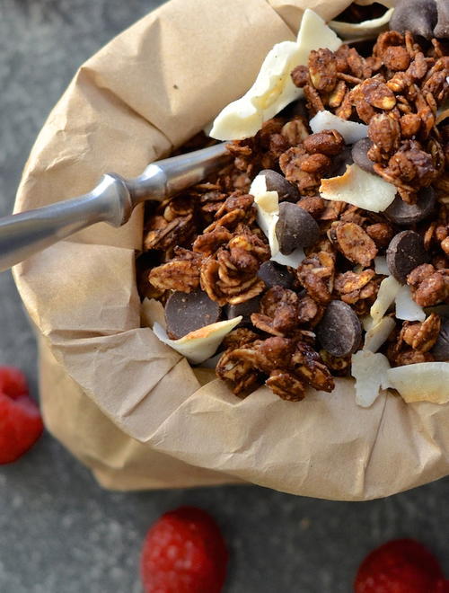 Double Chocolate Coconut Granola Recipe