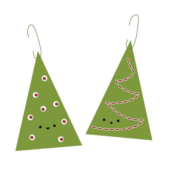 Happy Tree Printable Ornaments
