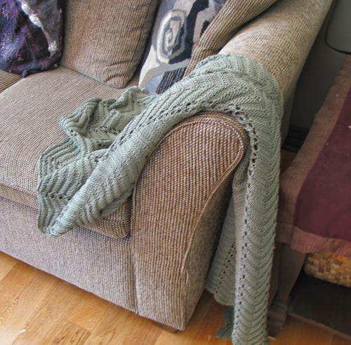 Sage Sofa Throw Pattern