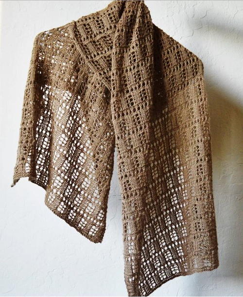 Vintage Elegance Lacy Shawl