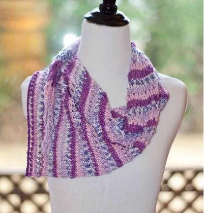 Asymmetrical Stripey Scarf