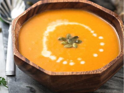 Slow Cooker Butternut Squash and Sweet Potato Soup