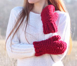 Incredibly Easy Chunky Mittens