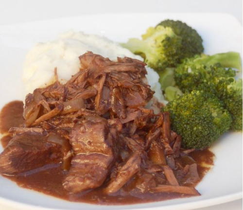 Balsamic Slow Cooker Braised Beef