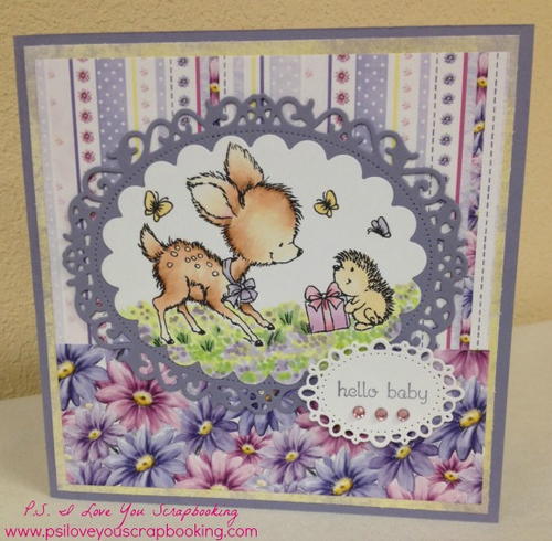 Bluebell the Deer Baby Card