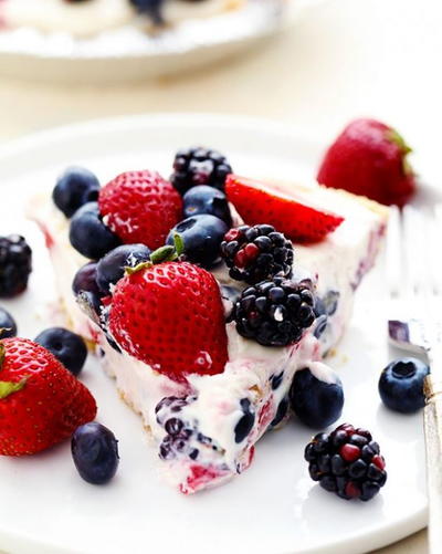 No-Bake Berry Cheesecake