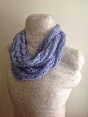 Lavender Lace Infinity Scarf