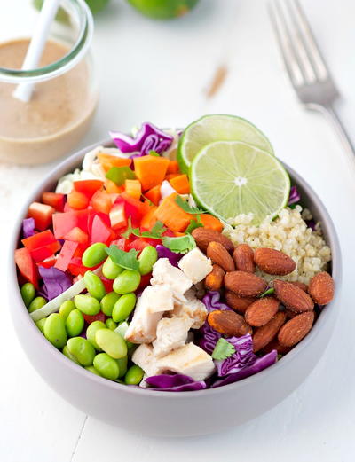 Thai Chicken and Quinoa Salad Bowls