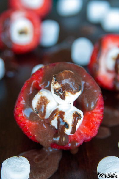 S'mores Stuffed Strawberries